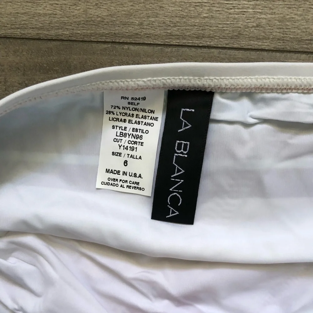 La Blanca Meridian Shirred Hipster Bikini Bottoms 6